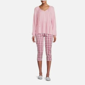 Time and Tru Womens  Zip Button Clasp Cropped Capri Pants, Size20